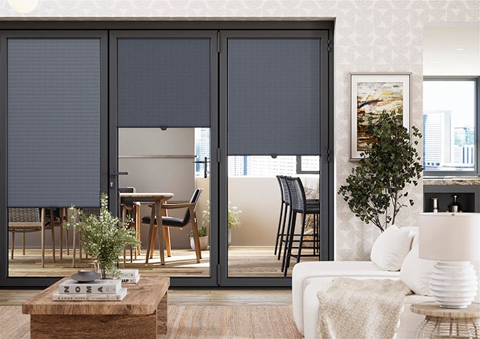 Halo, Slate Grey - Stick Fit Slim Honeycomb Blind - Image 3